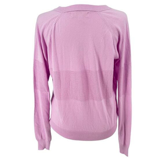 💜✨ NWT Spiritual Gangster On The Go Sweater Lavender Mesh Panel Size S Lilac - Picture 6 of 13